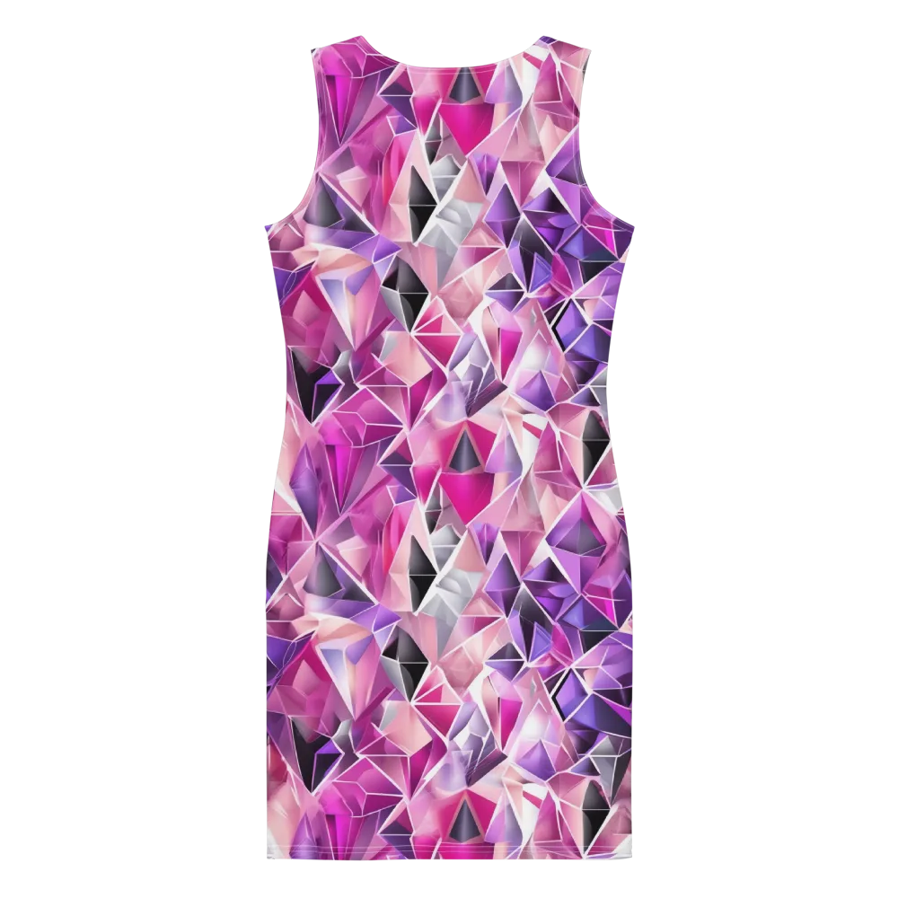 Amethyst Static on Bodycon Dress — Back