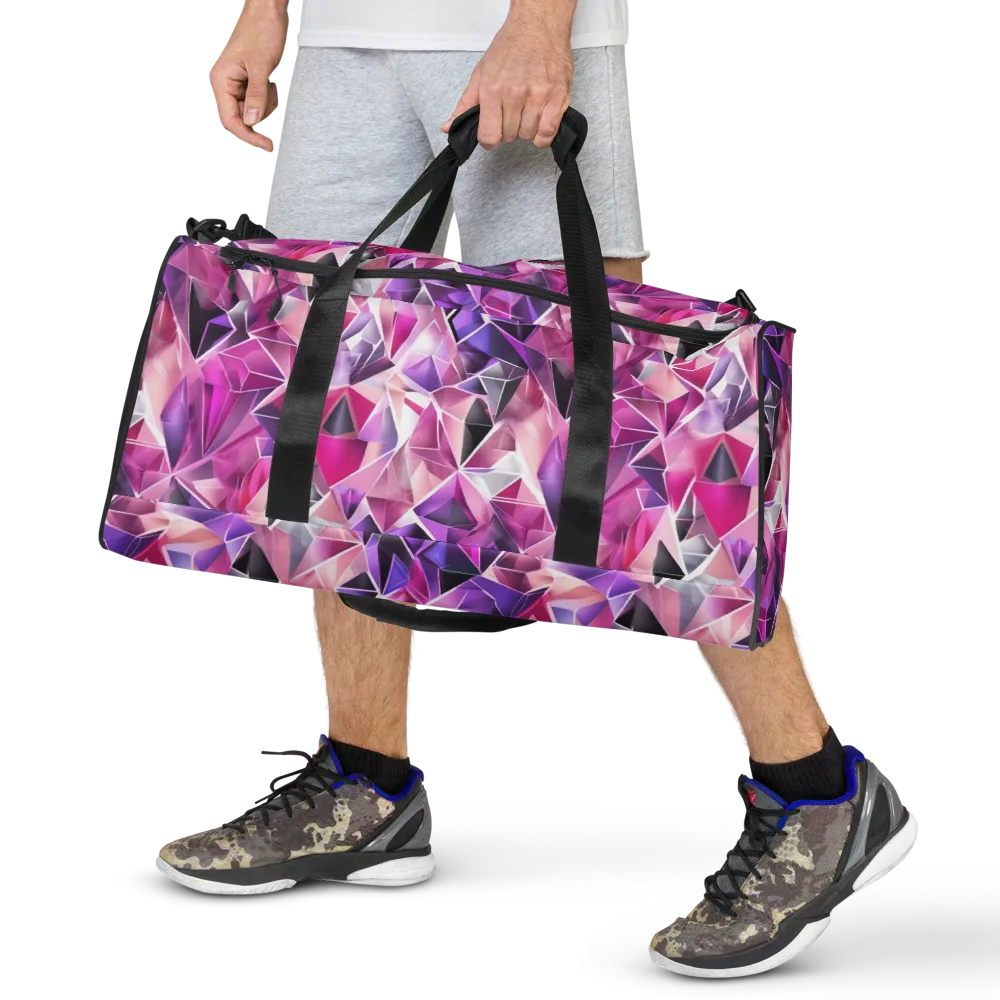 Amethyst Static on Duffle Bag — Front