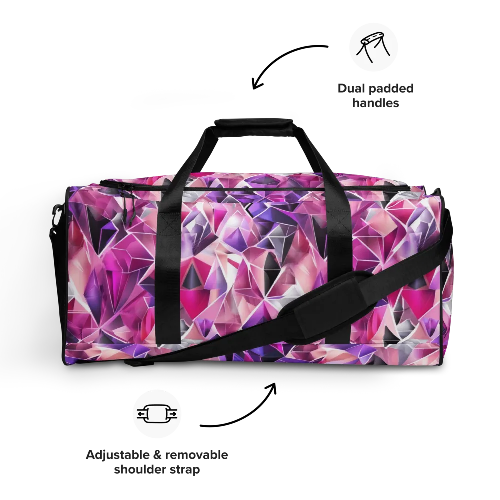 Amethyst Static on Duffle Bag — Front