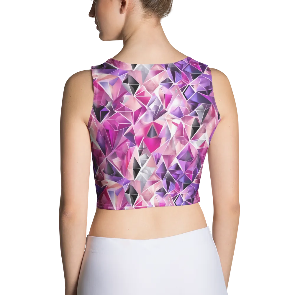 Amethyst Static on Crop Top — Back