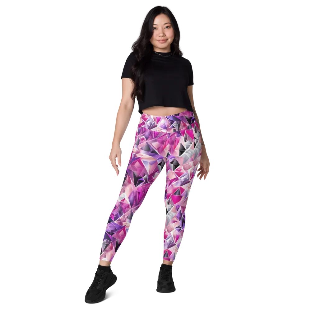 Amethyst Static on Leggings with Pockets — Front