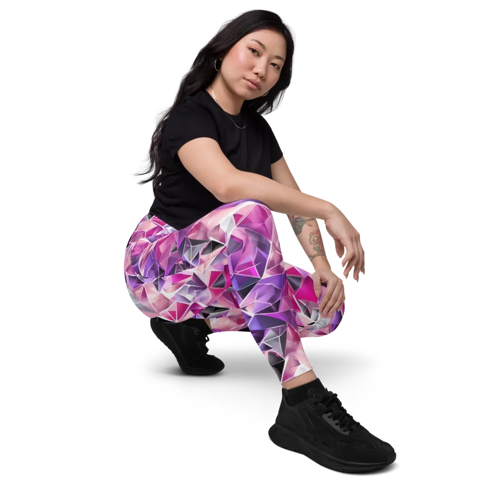 Amethyst Static on Leggings with Pockets — Right Front