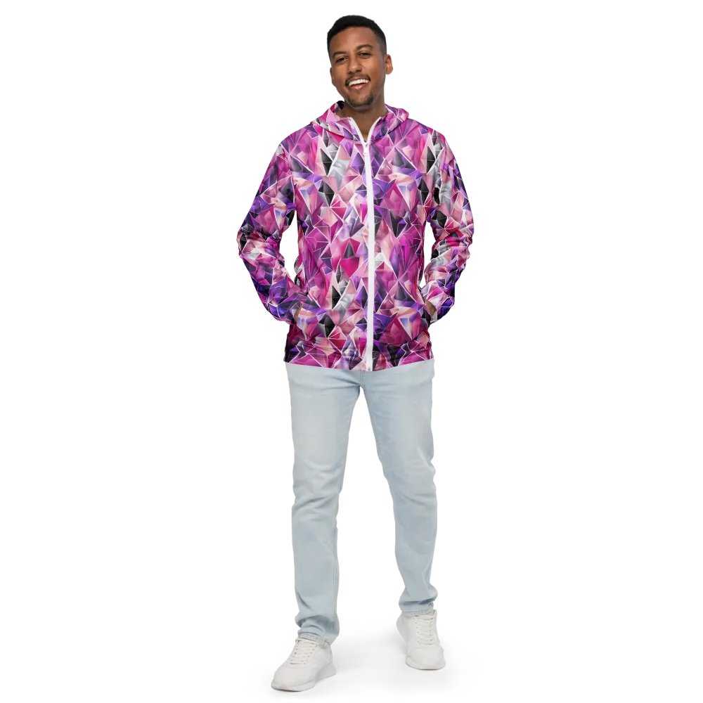 Amethyst Static on Men's Windbreaker — Front
