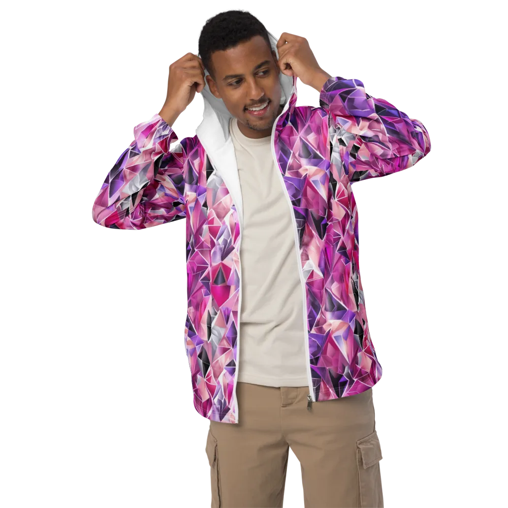 Amethyst Static on Men's Windbreaker — Front