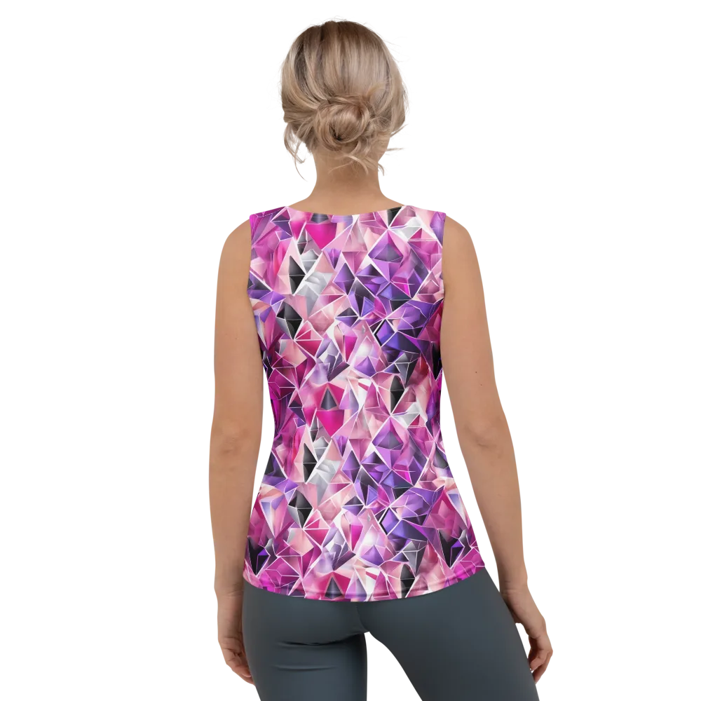 Amethyst Static on Women's Tank Top — Back