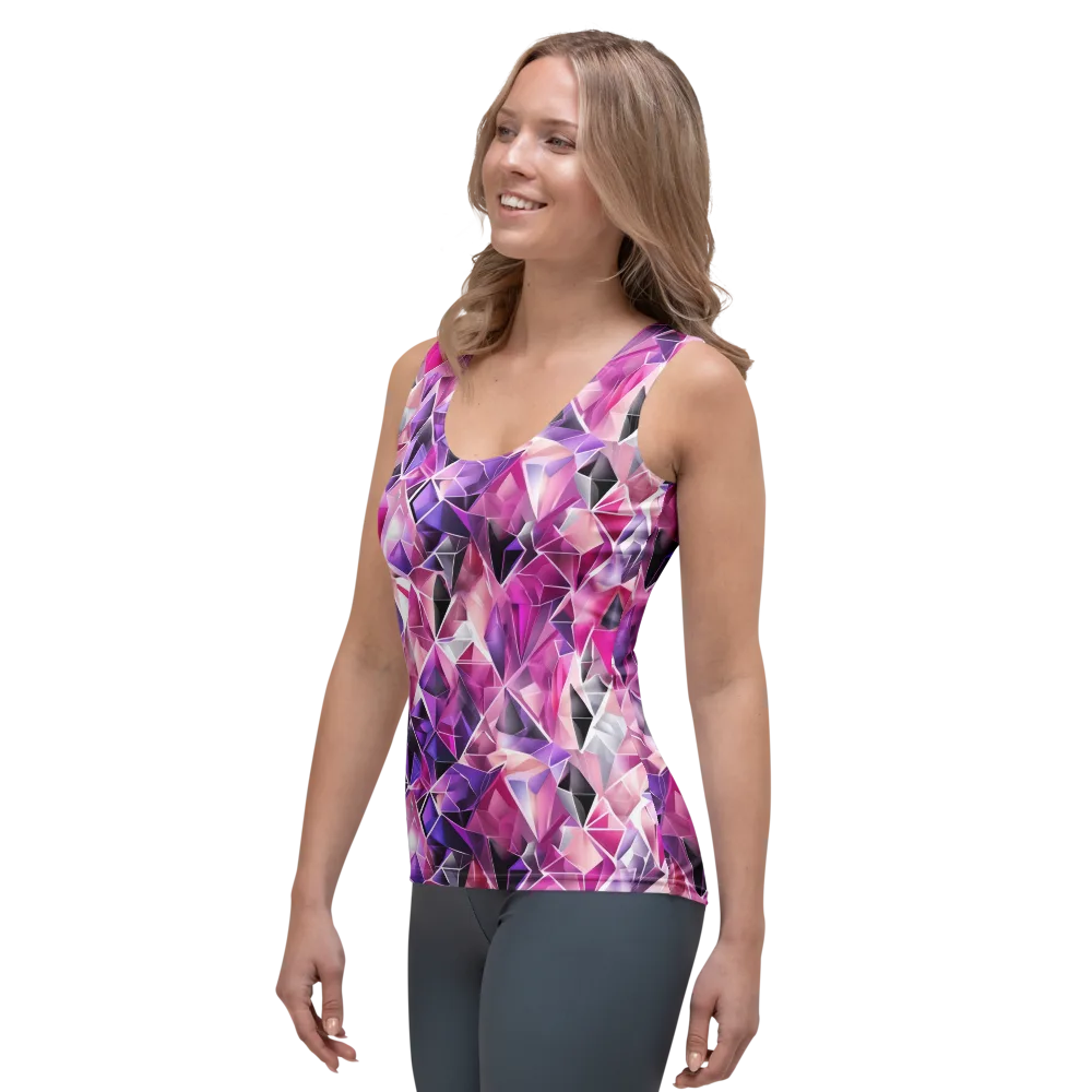 Amethyst Static on Women's Tank Top — Left Front
