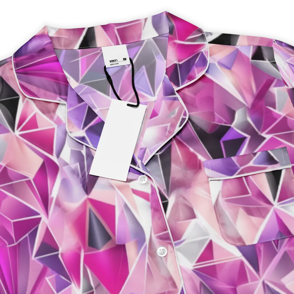 Amethyst Static on Women's Short Sleeve Pajama Top — Product details
