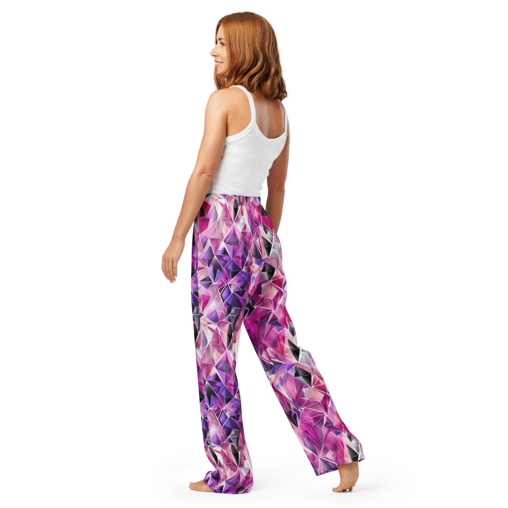 Amethyst Static on Women's Pajama Pants — Back