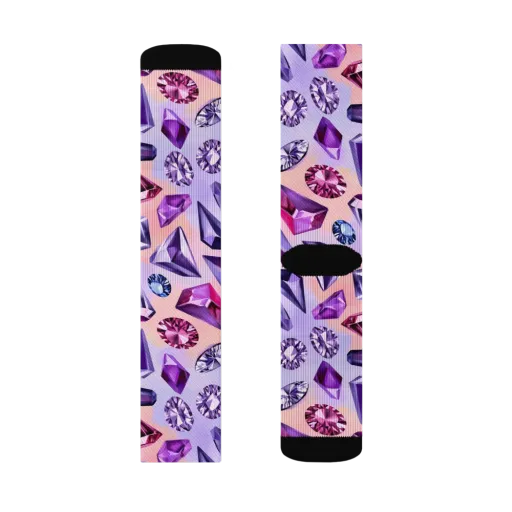 Violet Facets on a Socks