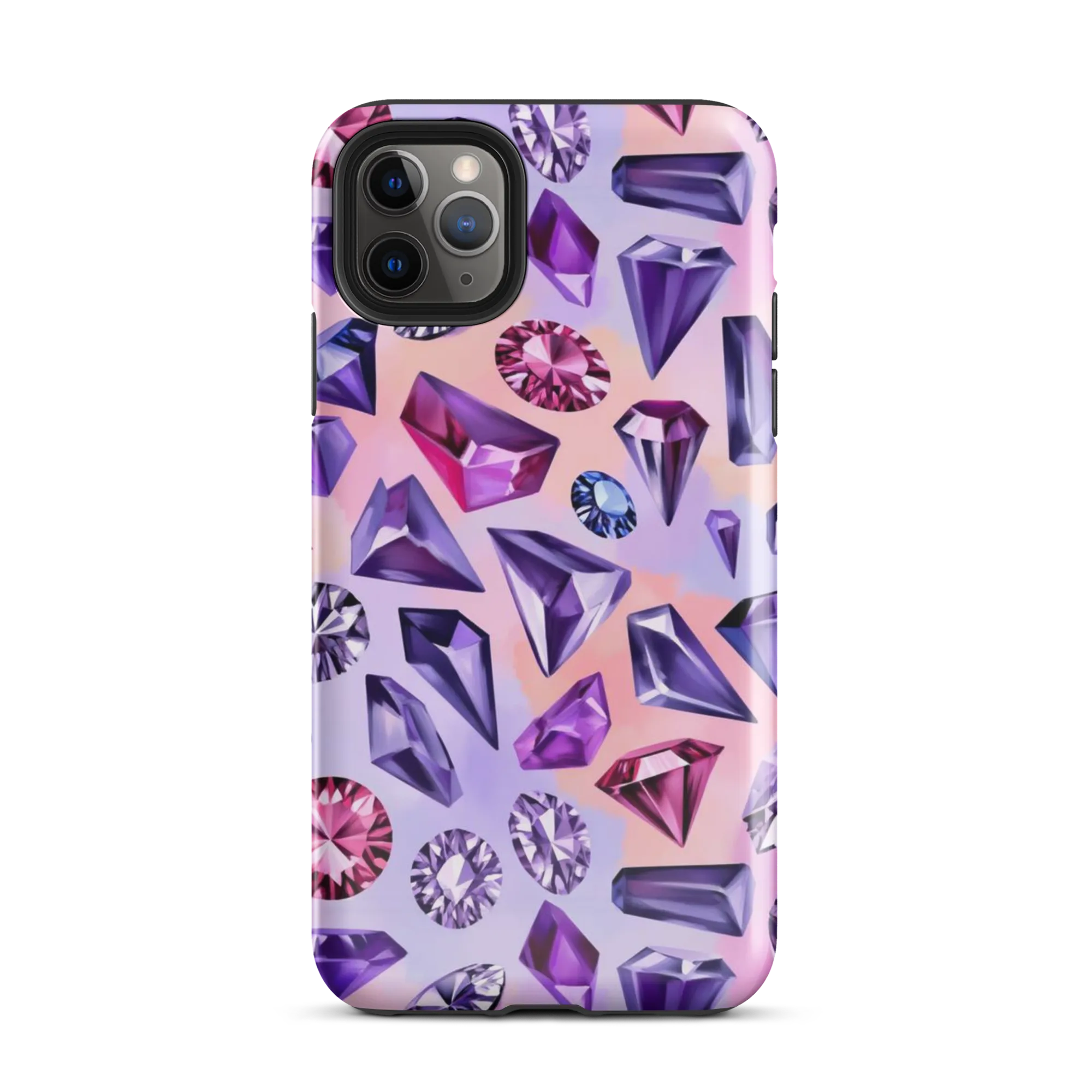 Violet Facets on Tough Case for iPhone® — Front