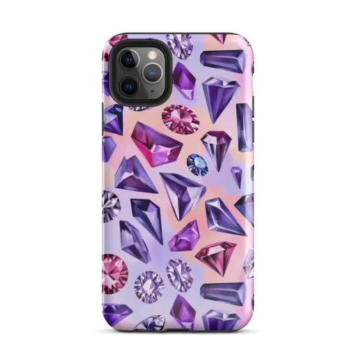 Violet Facets on a Tough Case for iPhone®