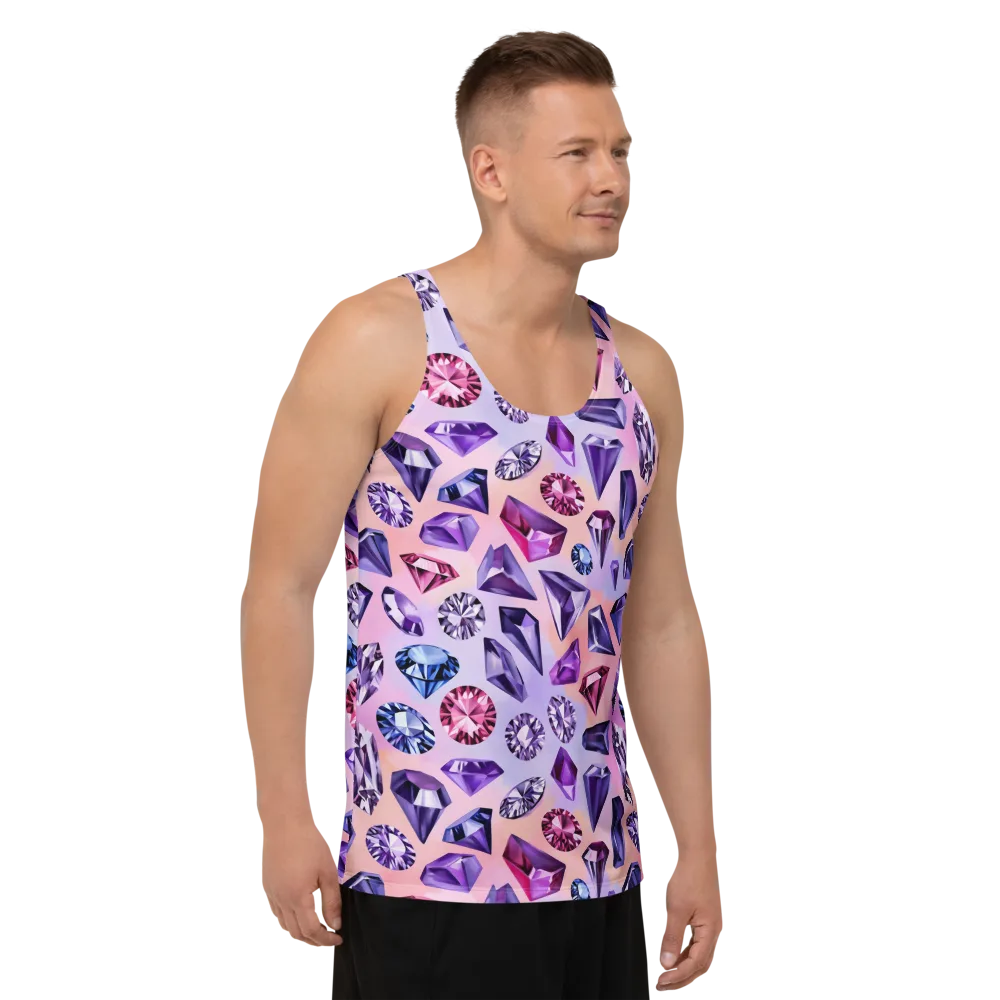Violet Facets on Men's Tank Top — Right Front