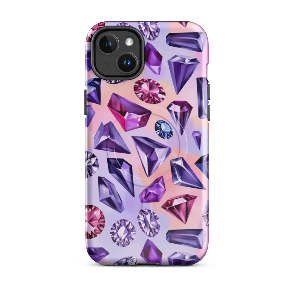Violet Facets on MagSafe Tough Case for iPhone® — Front