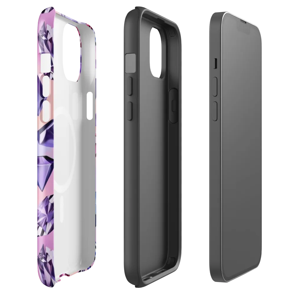 Violet Facets on MagSafe Tough Case for iPhone® — Front