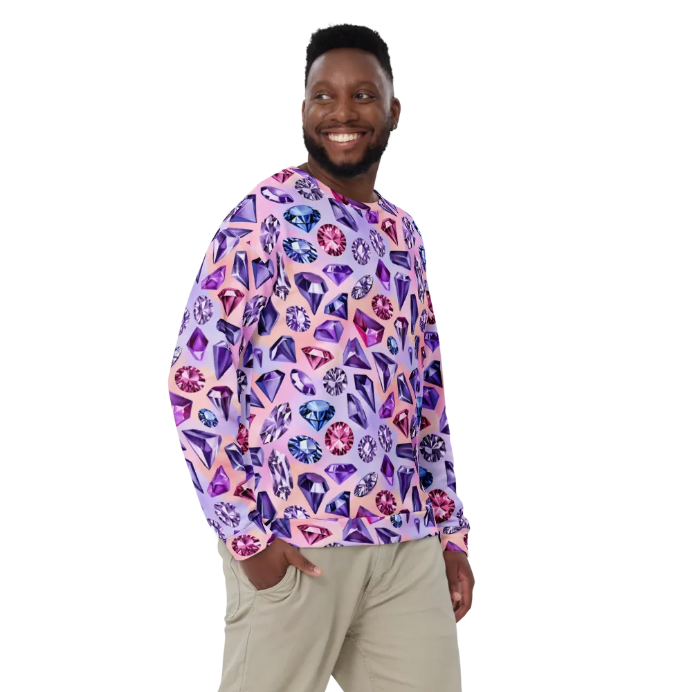 Violet Facets on Sweatshirt — Front