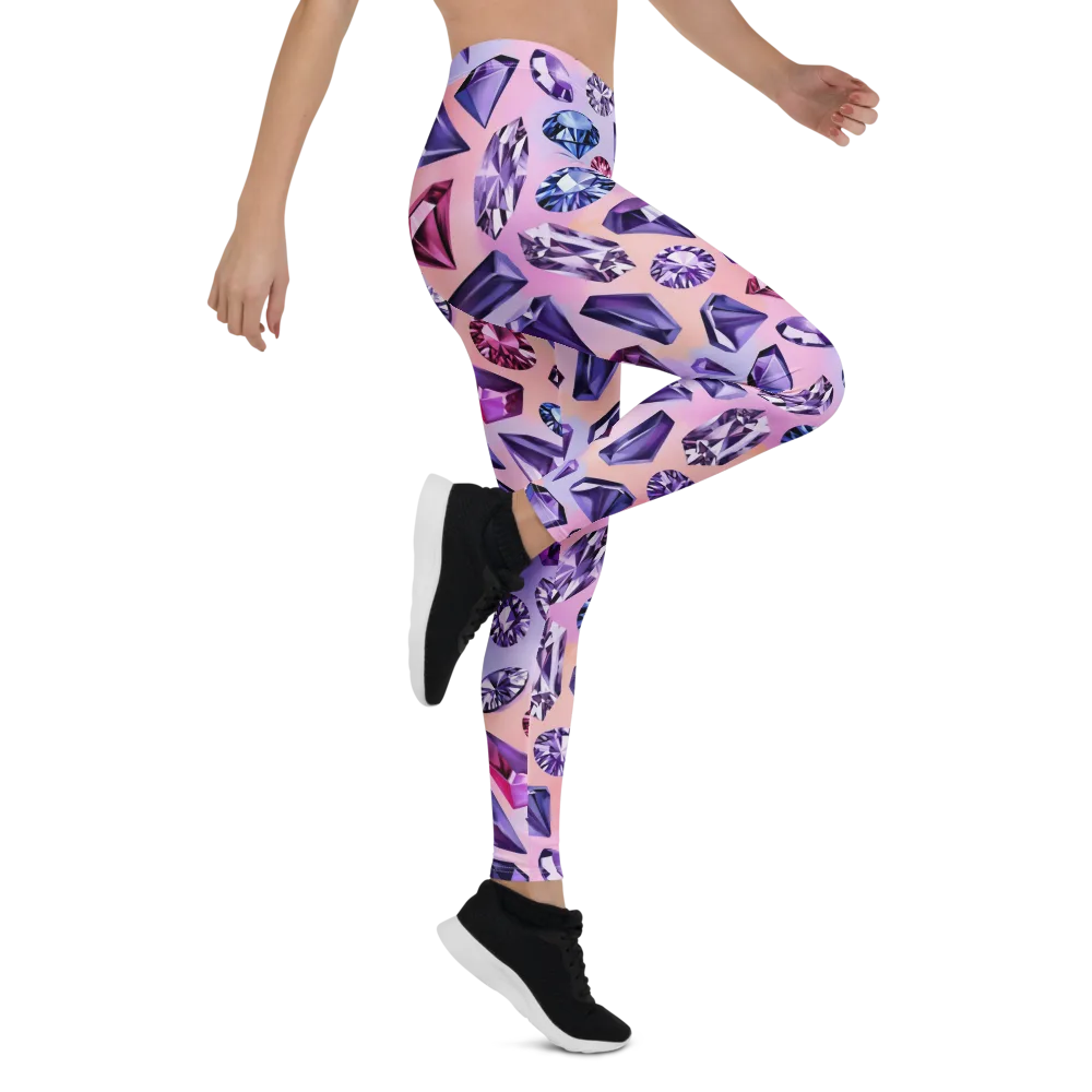 Violet Facets on Leggings — Right