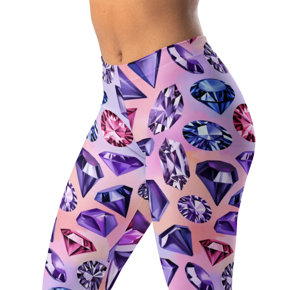 Violet Facets on Leggings — Left Front
