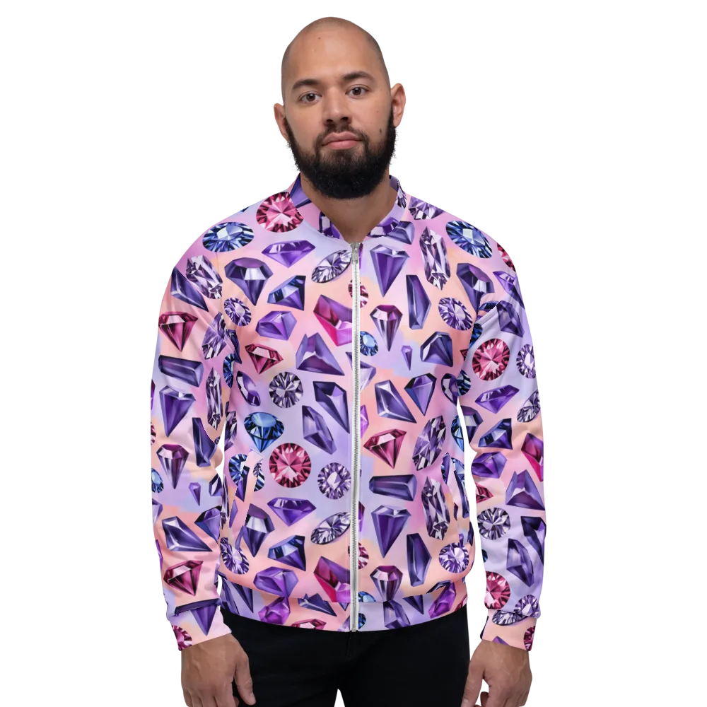 Violet Facets on Bomber Jacket — Front