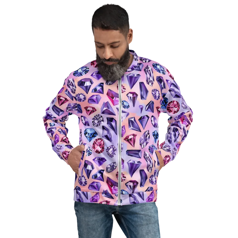 Violet Facets on Bomber Jacket — Front