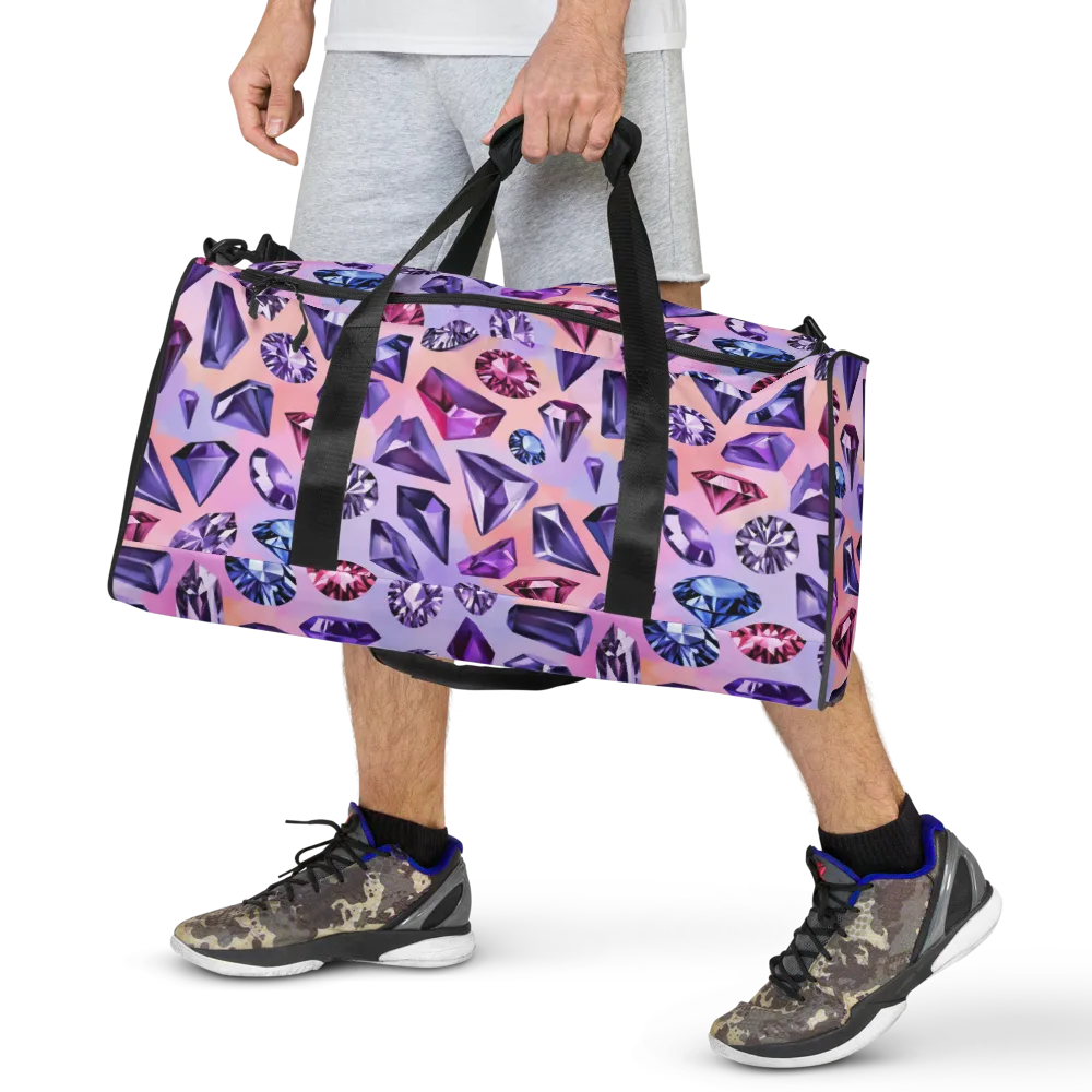 Violet Facets on Duffle Bag — Front