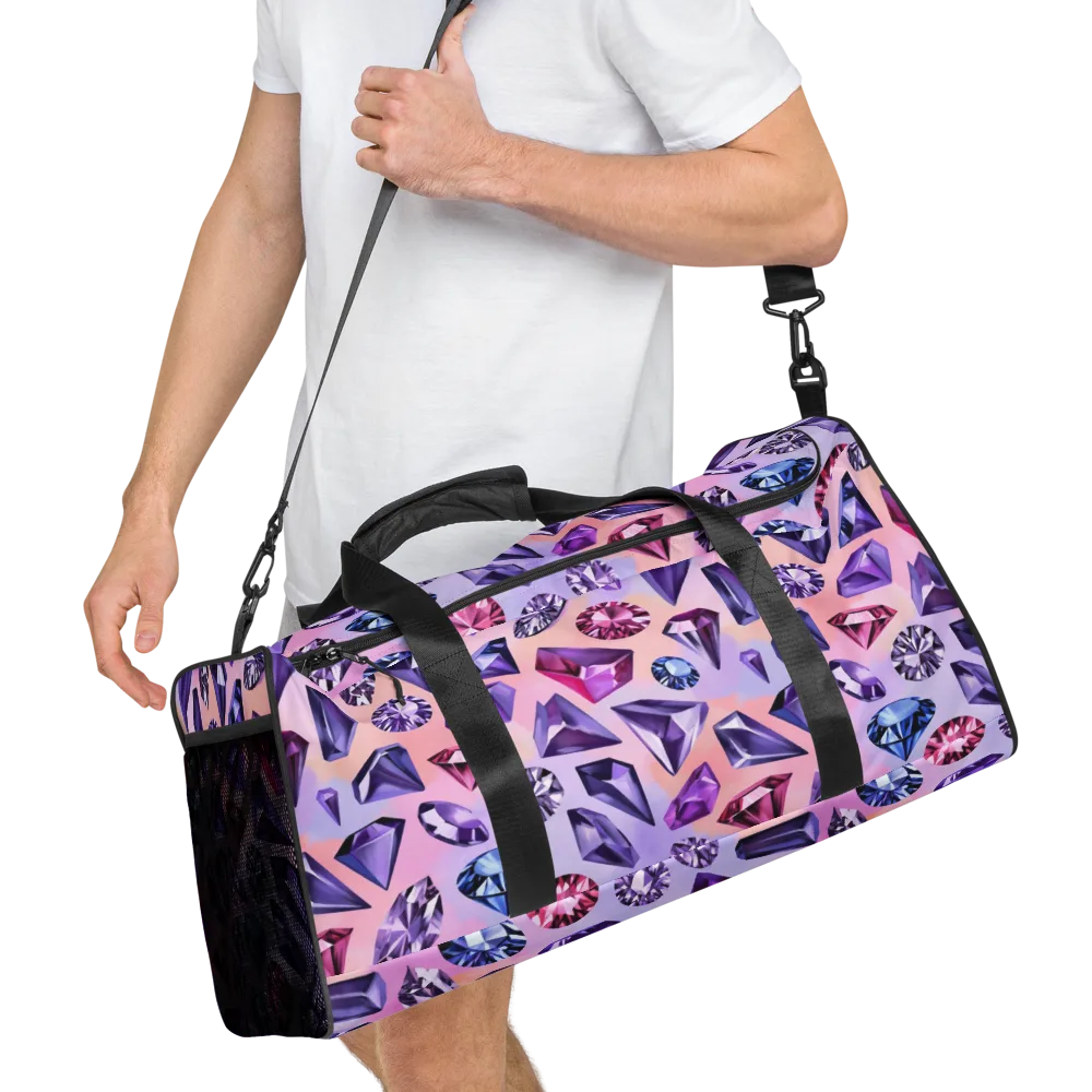 Violet Facets on Duffle Bag — Right Front