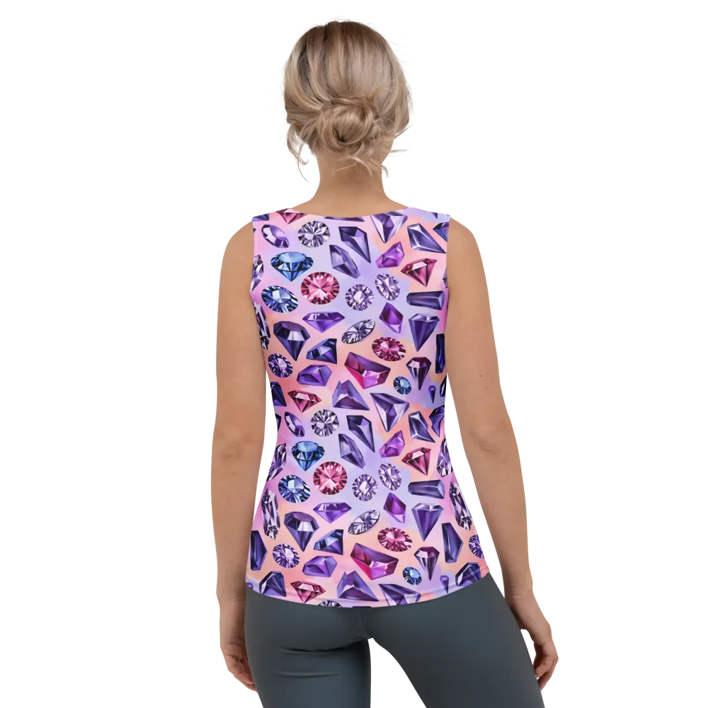 Violet Facets on Women's Tank Top — Back