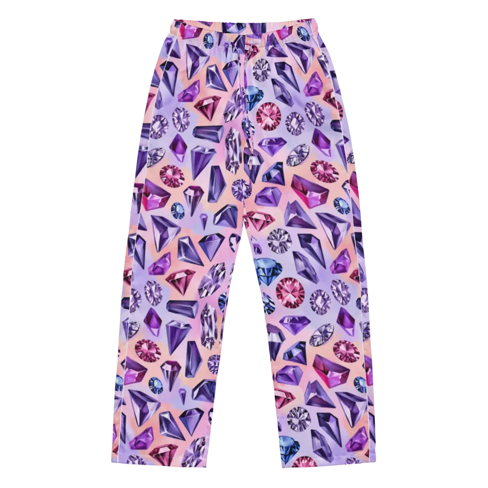 Violet Facets on Women's Pajama Pants — Front