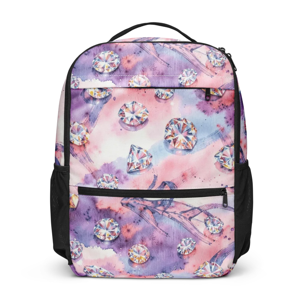 Diamond Watercolor on Utility Backpack — Front