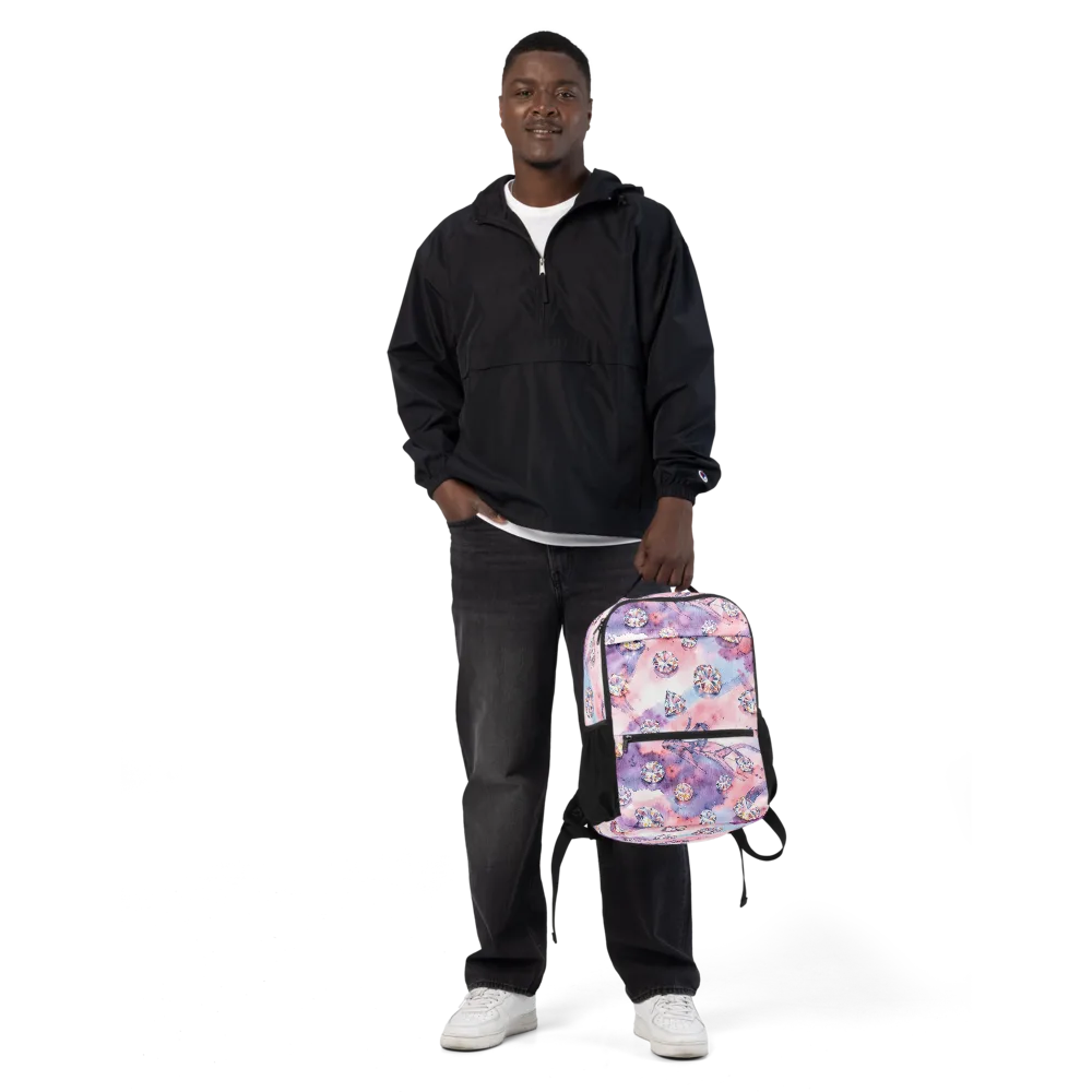 Diamond Watercolor on Utility Backpack — Front