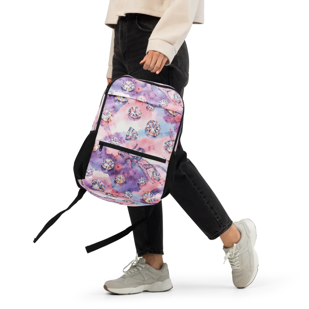 Diamond Watercolor on Utility Backpack — Front