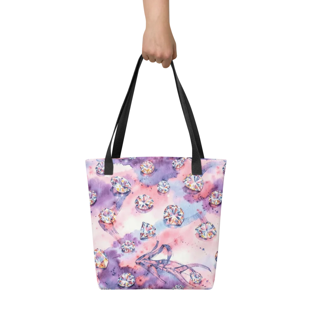 Diamond Watercolor on Tote Bag — Front