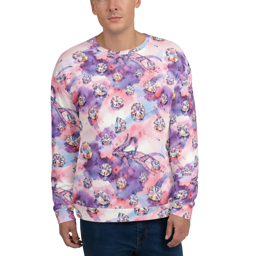 Diamond Watercolor on Sweatshirt — Front