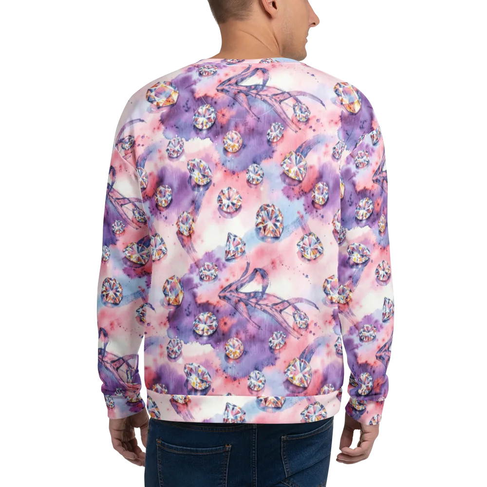 Diamond Watercolor on Sweatshirt — Back