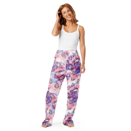Diamond Watercolor on a Women's Pajama Pants