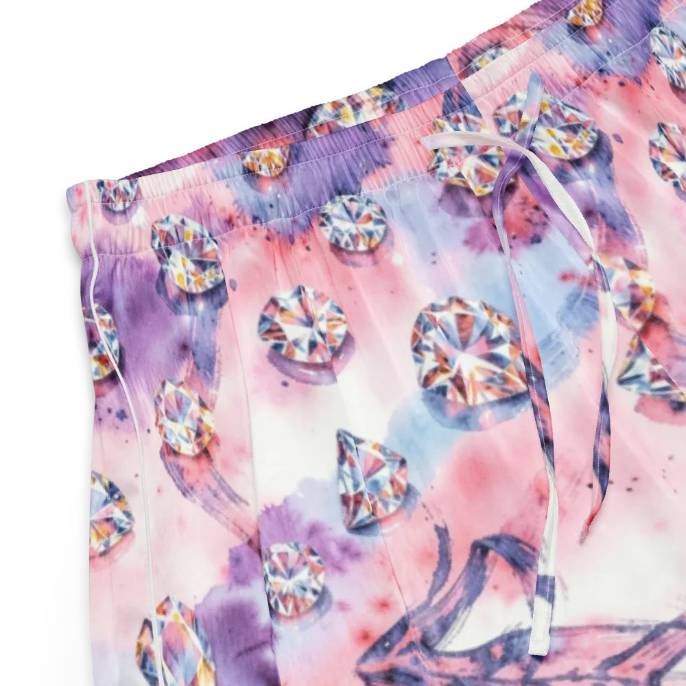 Diamond Watercolor on Women's Pajama Shorts — Product details