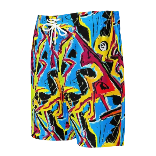 Electric Fossils on a Men's Board Shorts