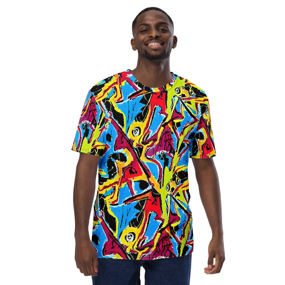 Electric Fossils on Men's Crew Neck T-Shirt — Front