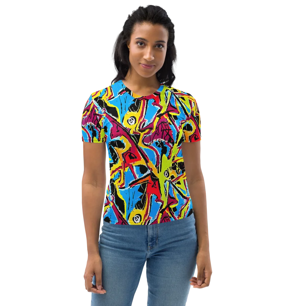 Electric Fossils on Women's Crew Neck T-Shirt — Front
