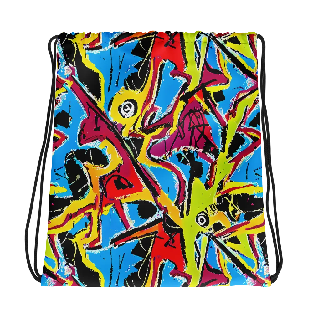 Electric Fossils on Drawstring Bag — Photo