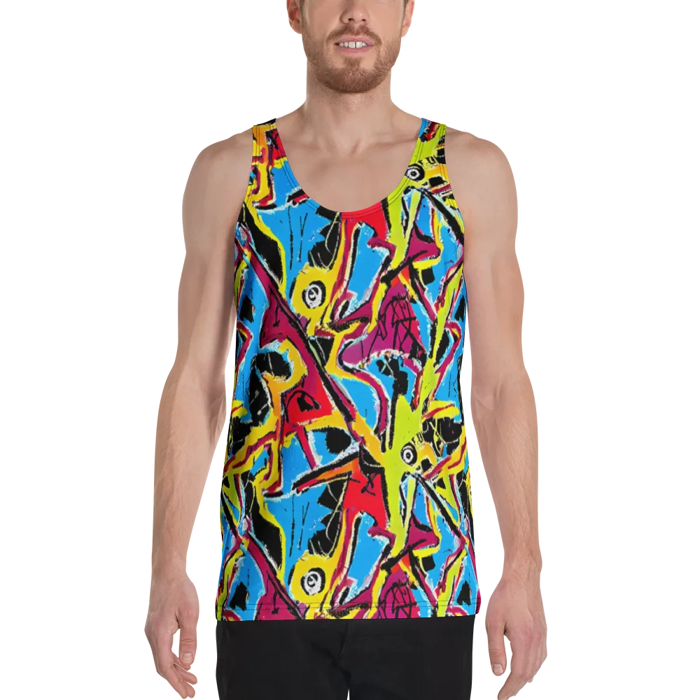 Electric Fossils on Men's Tank Top — Front