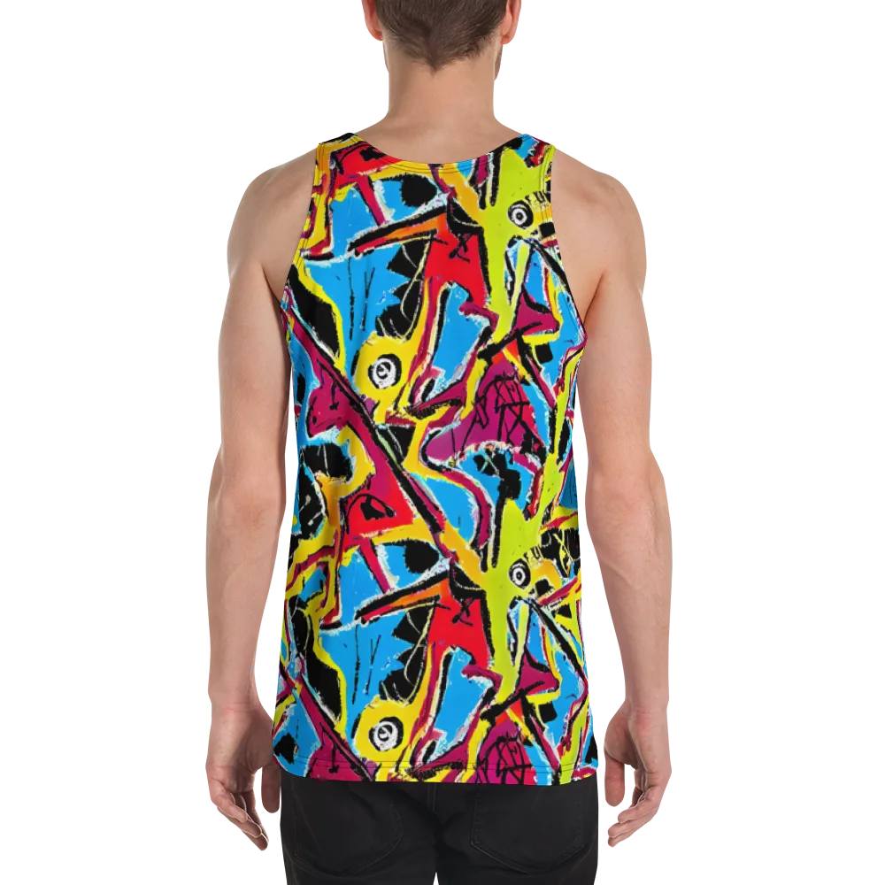 Electric Fossils on Men's Tank Top — Back
