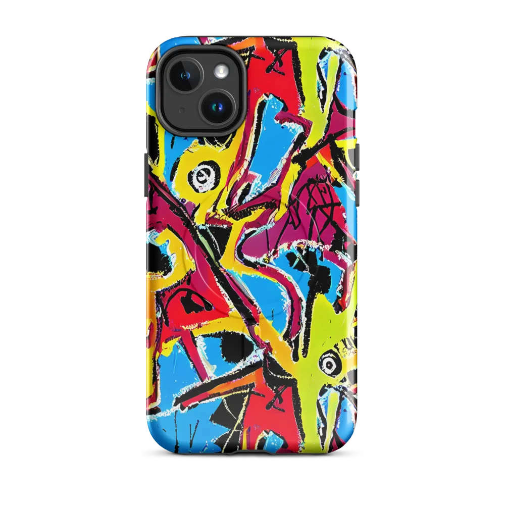Electric Fossils on MagSafe Tough Case for iPhone® — Front