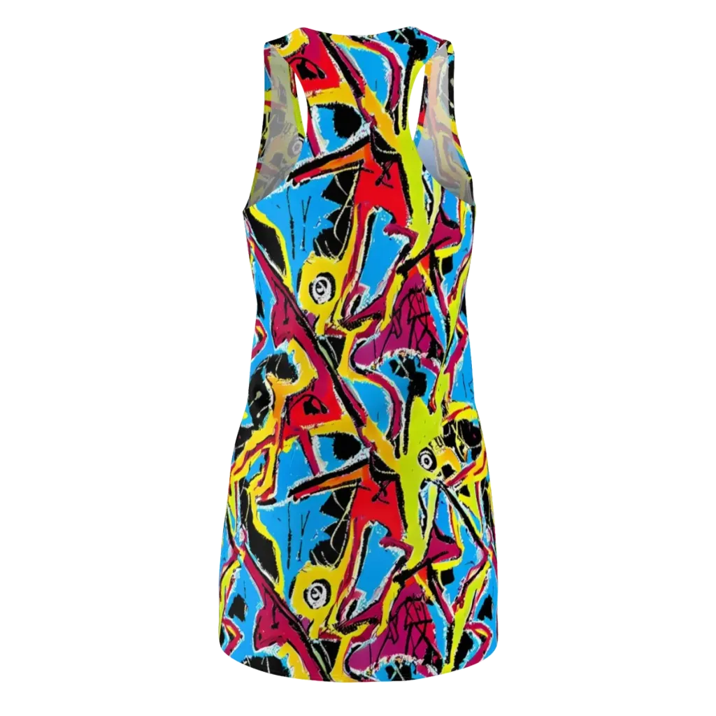 Electric Fossils on Racerback Dress — Back