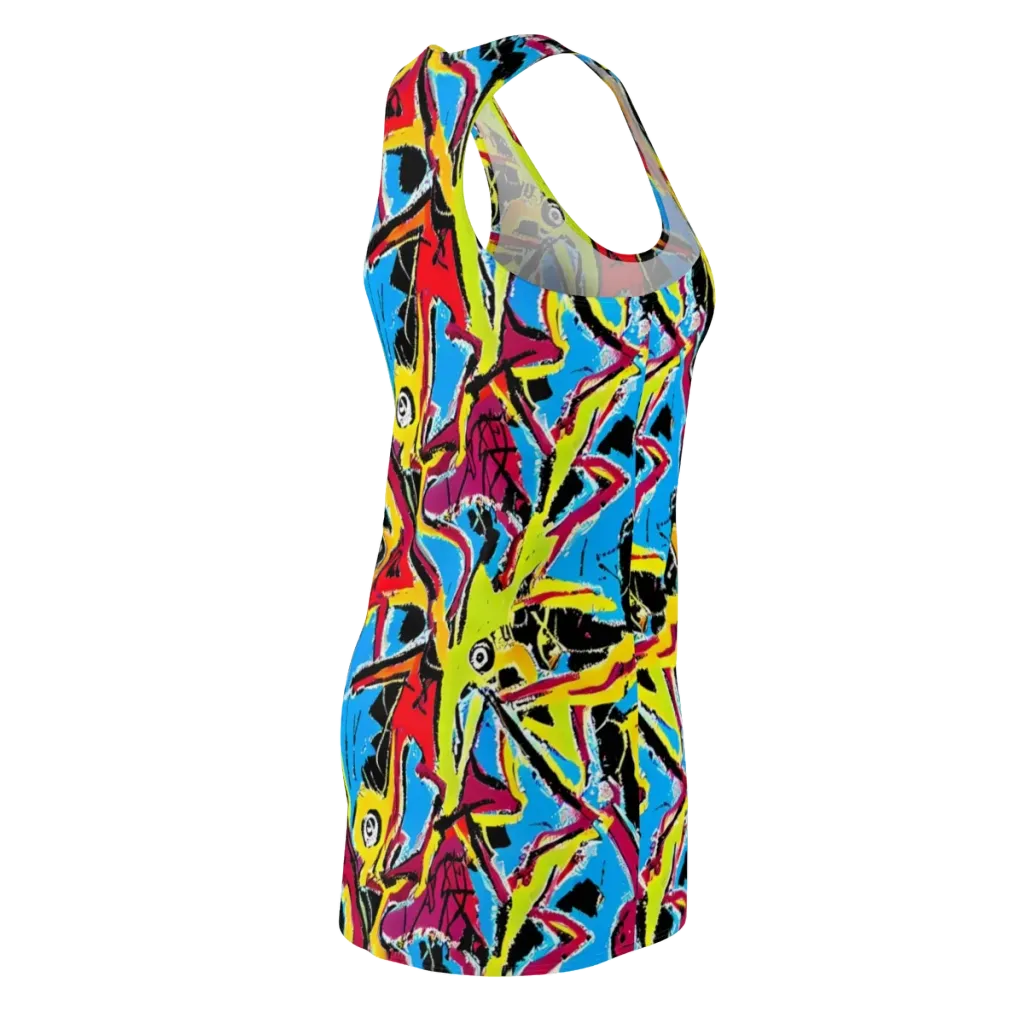 Electric Fossils on Racerback Dress — Back Side