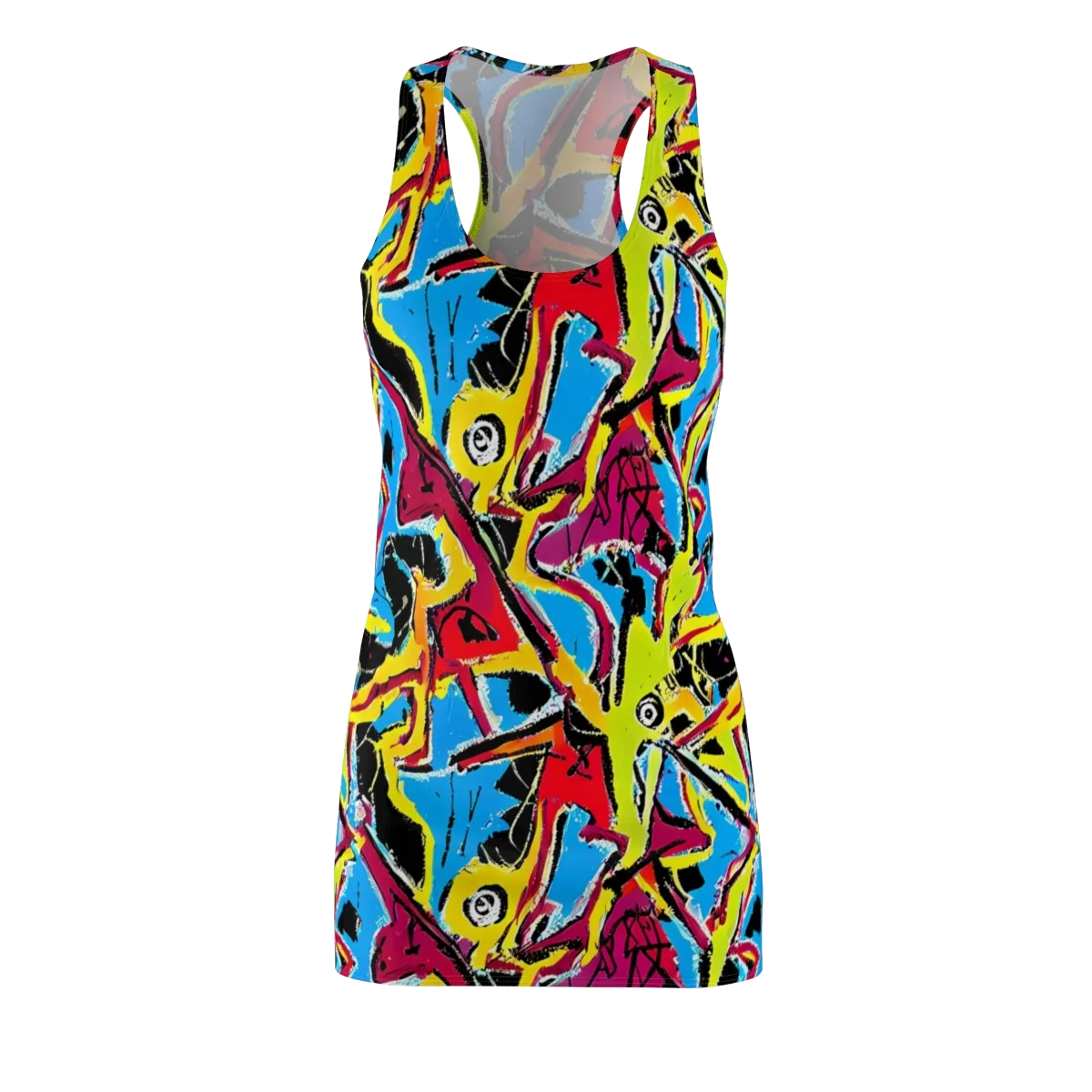 Electric Fossils on Racerback Dress — Front