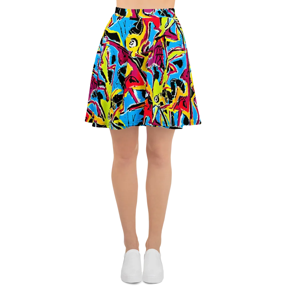 Electric Fossils on Skater Skirt — Front