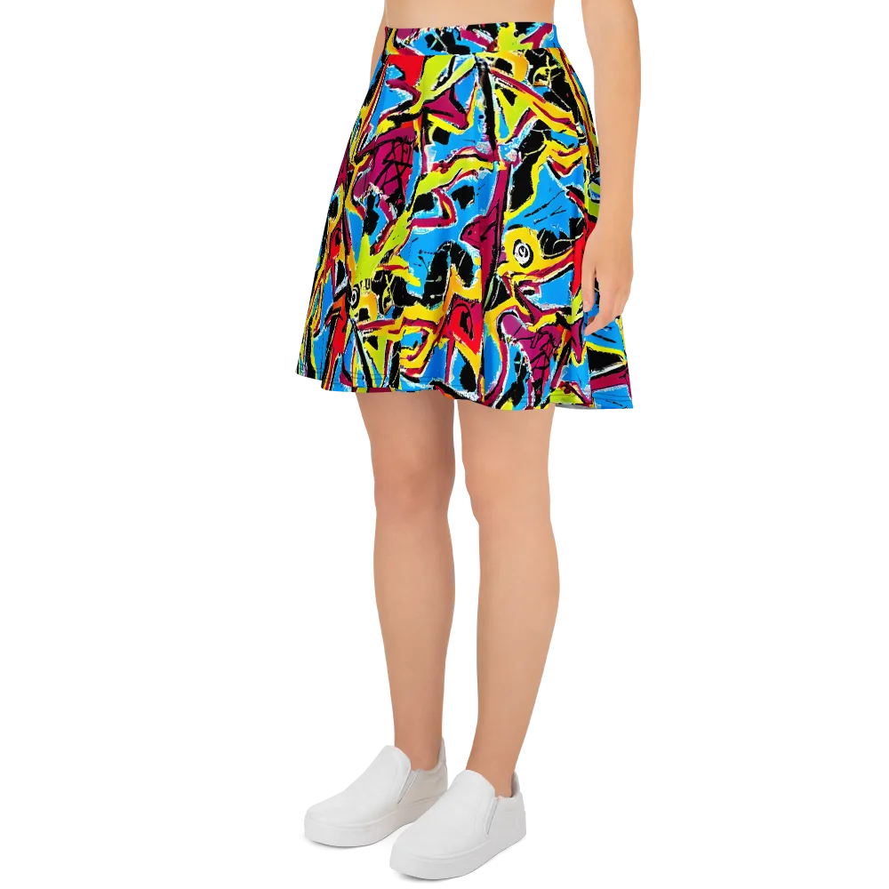 Electric Fossils on Skater Skirt — Left