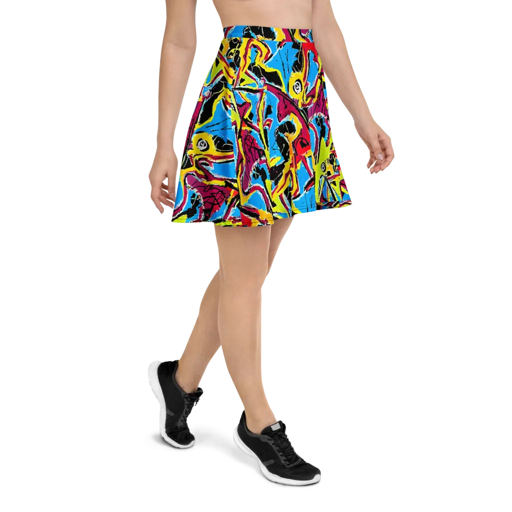 Electric Fossils on Skater Skirt — Right