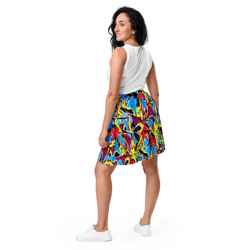 Electric Fossils on Skater Skirt — Back
