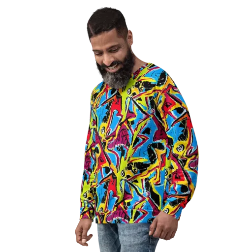 Electric Fossils on a Sweatshirt
